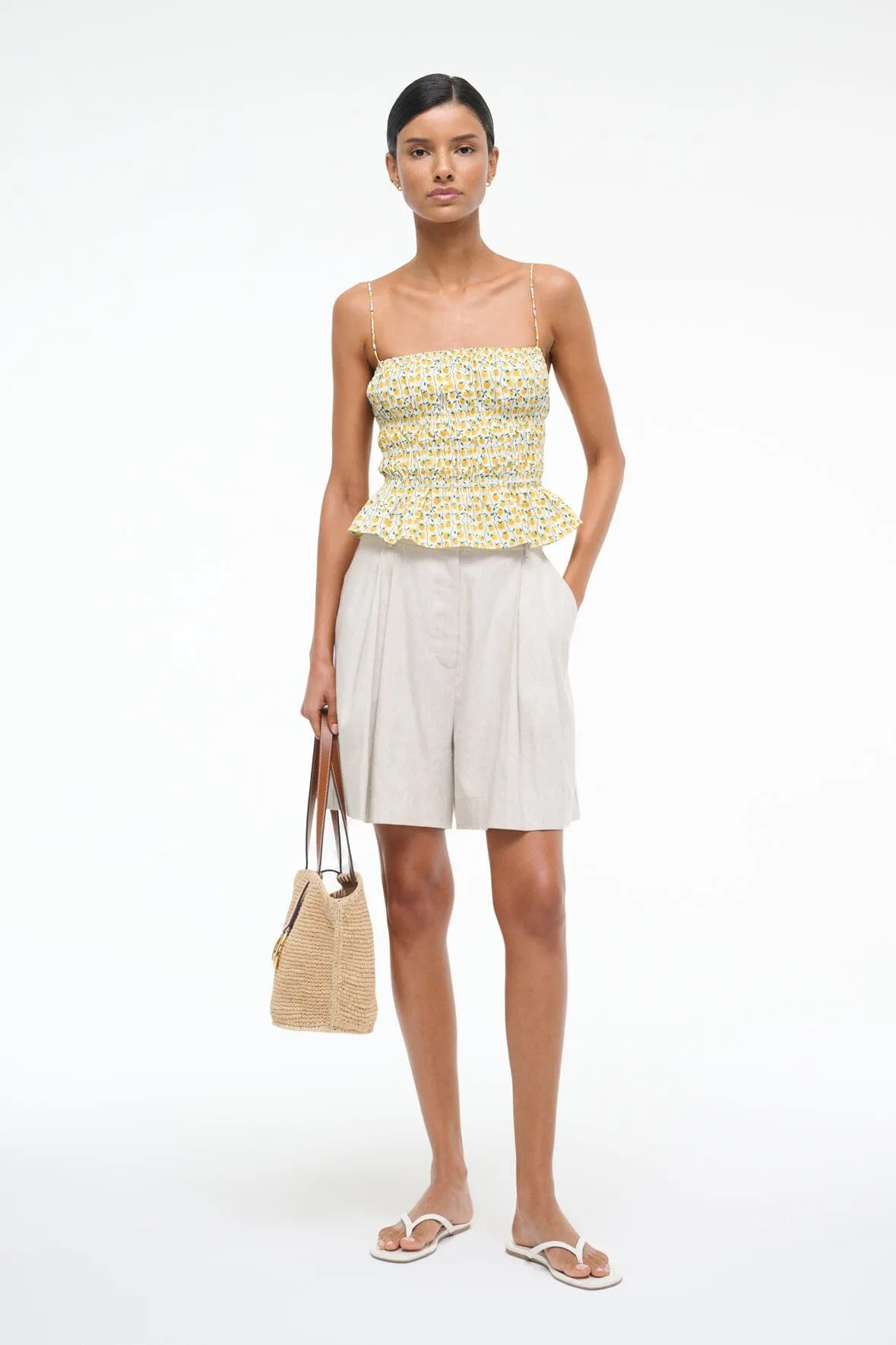 AYLA TOP | ON THE VINE GOLDEN sold by STAUD product image thumbnail 4