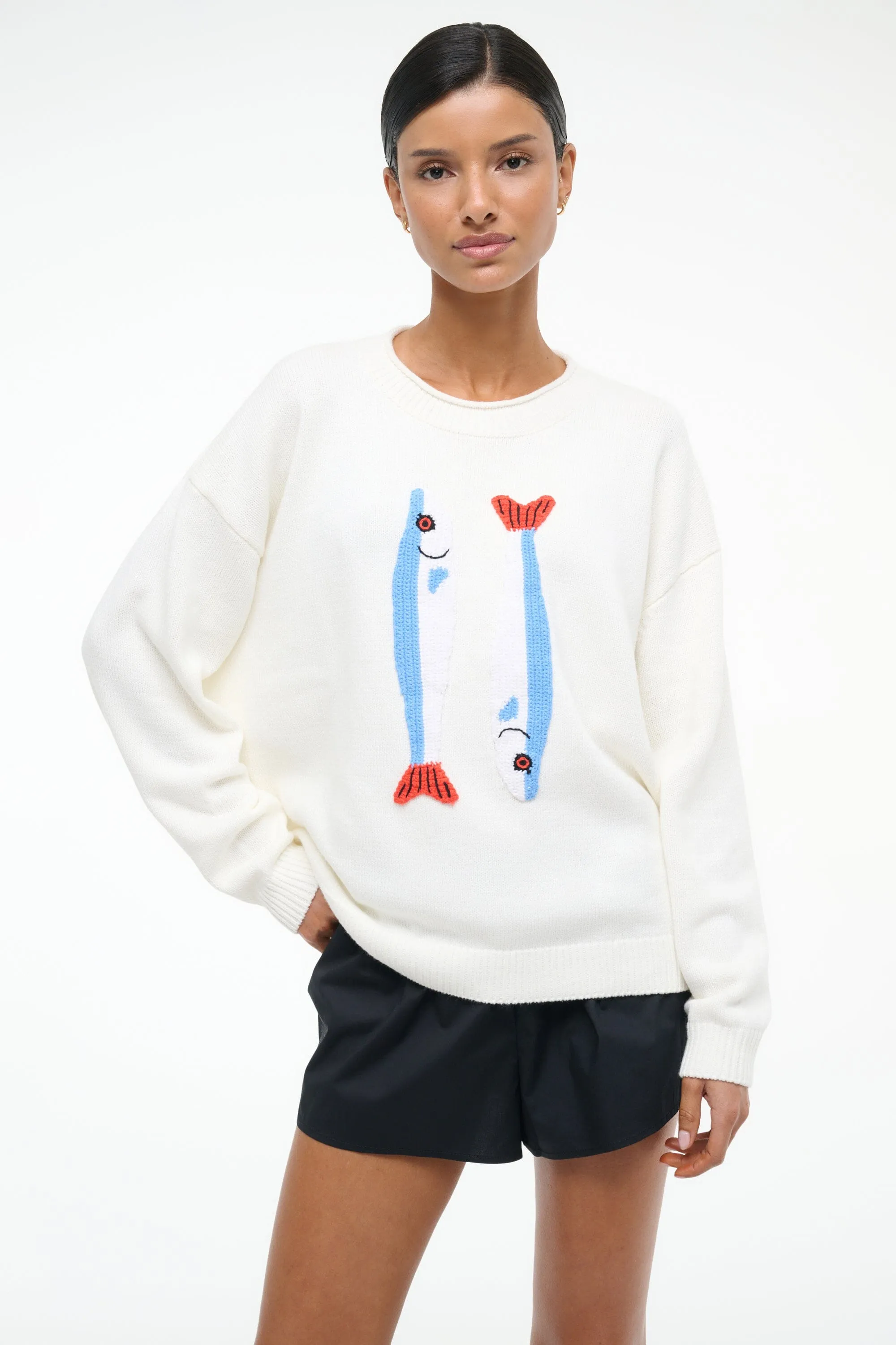 GIADA SWEATER | PIER IVORY sold by STAUD