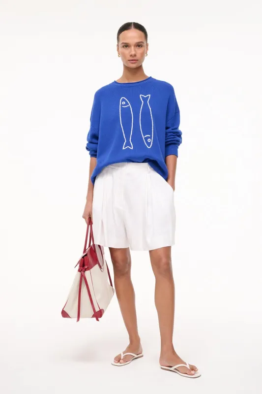GIADA SWEATER | PIER BLUE sold by STAUD