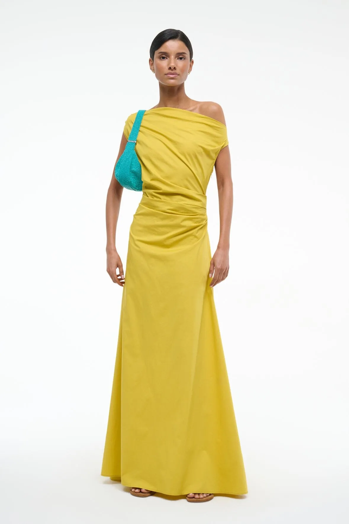 MAXI PHARE DRESS | CHARTREUSE sold by STAUD