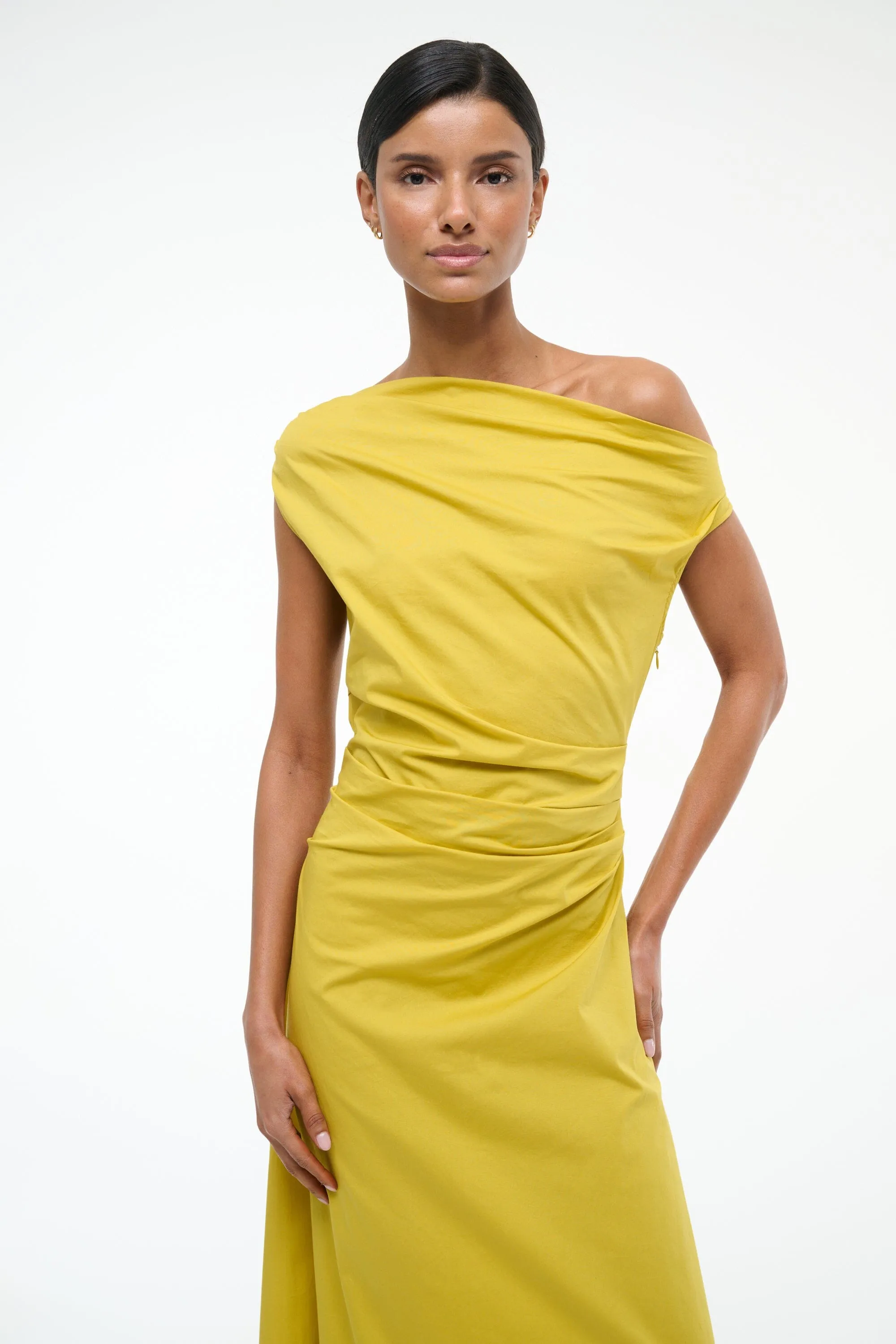 MAXI PHARE DRESS | CHARTREUSE sold by STAUD product image thumbnail 2