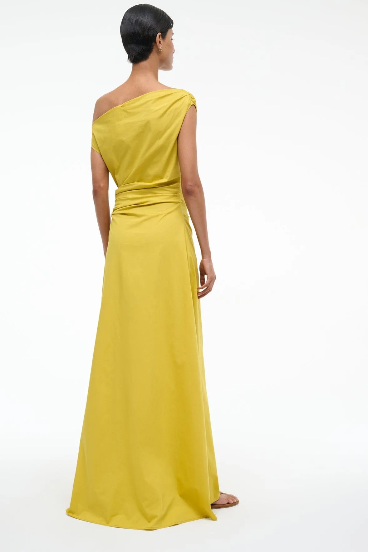 MAXI PHARE DRESS | CHARTREUSE sold by STAUD product image thumbnail 4