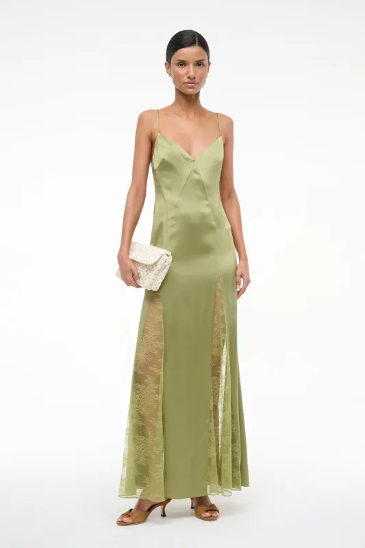 TRINITY SILK DRESS | MOSS sold by STAUD