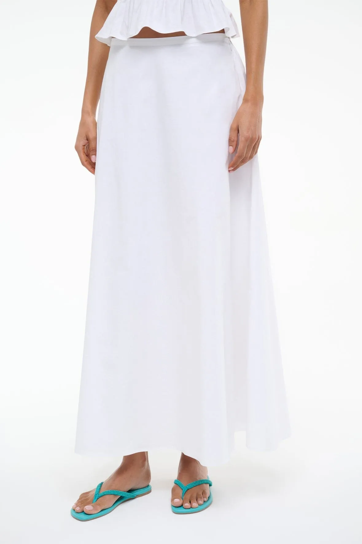 AXEL SKIRT | WHITE sold by STAUD product image thumbnail 2
