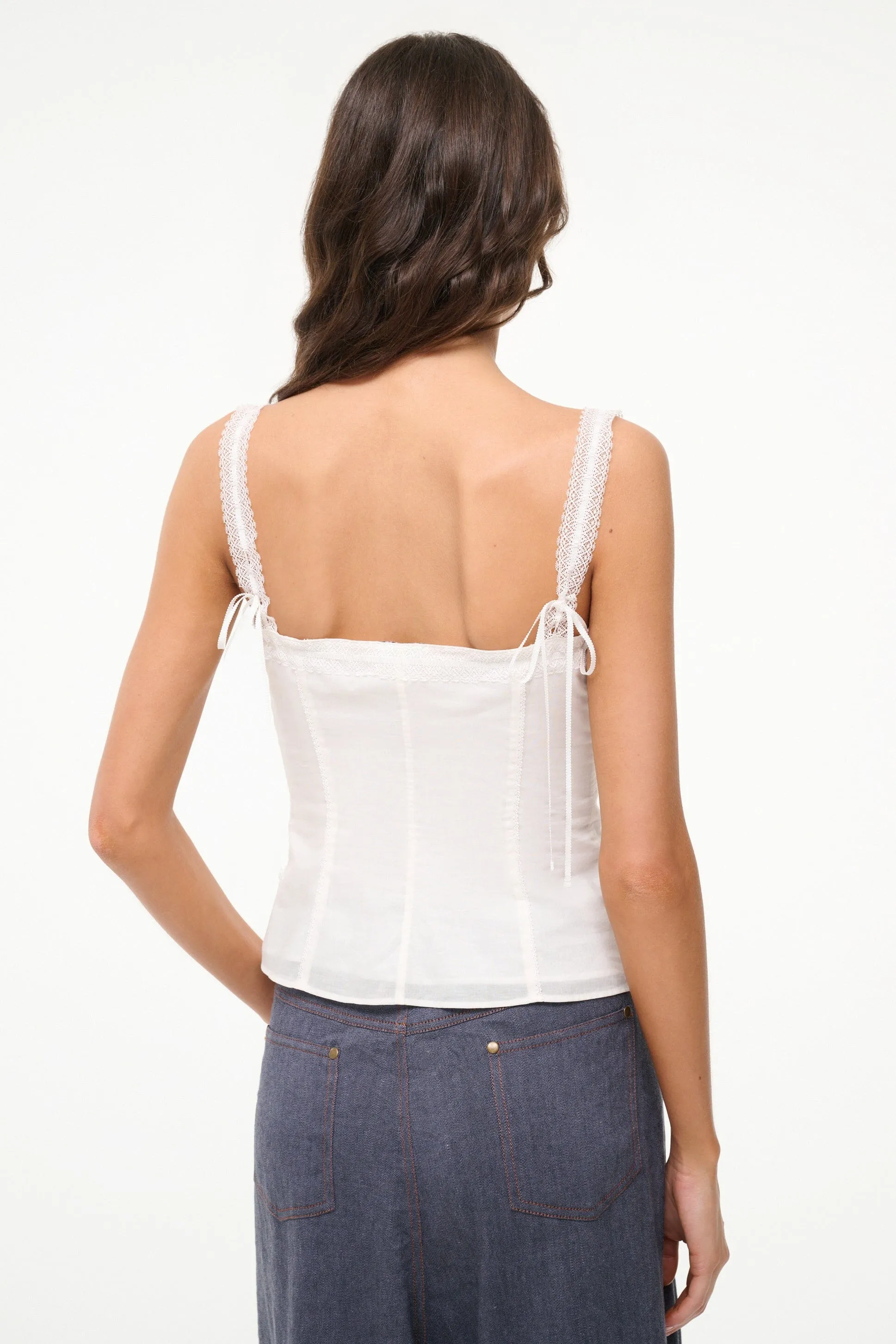MATILDE TOP | WHITE sold by STAUD product image thumbnail 4