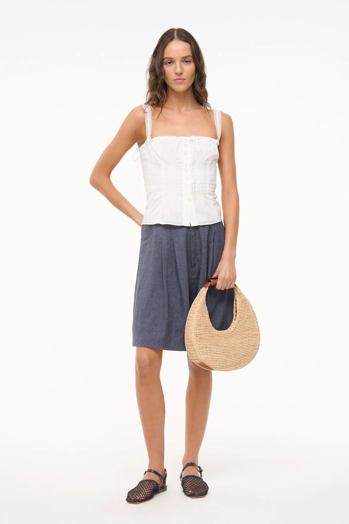 MATILDE TOP | WHITE sold by STAUD product image thumbnail 5