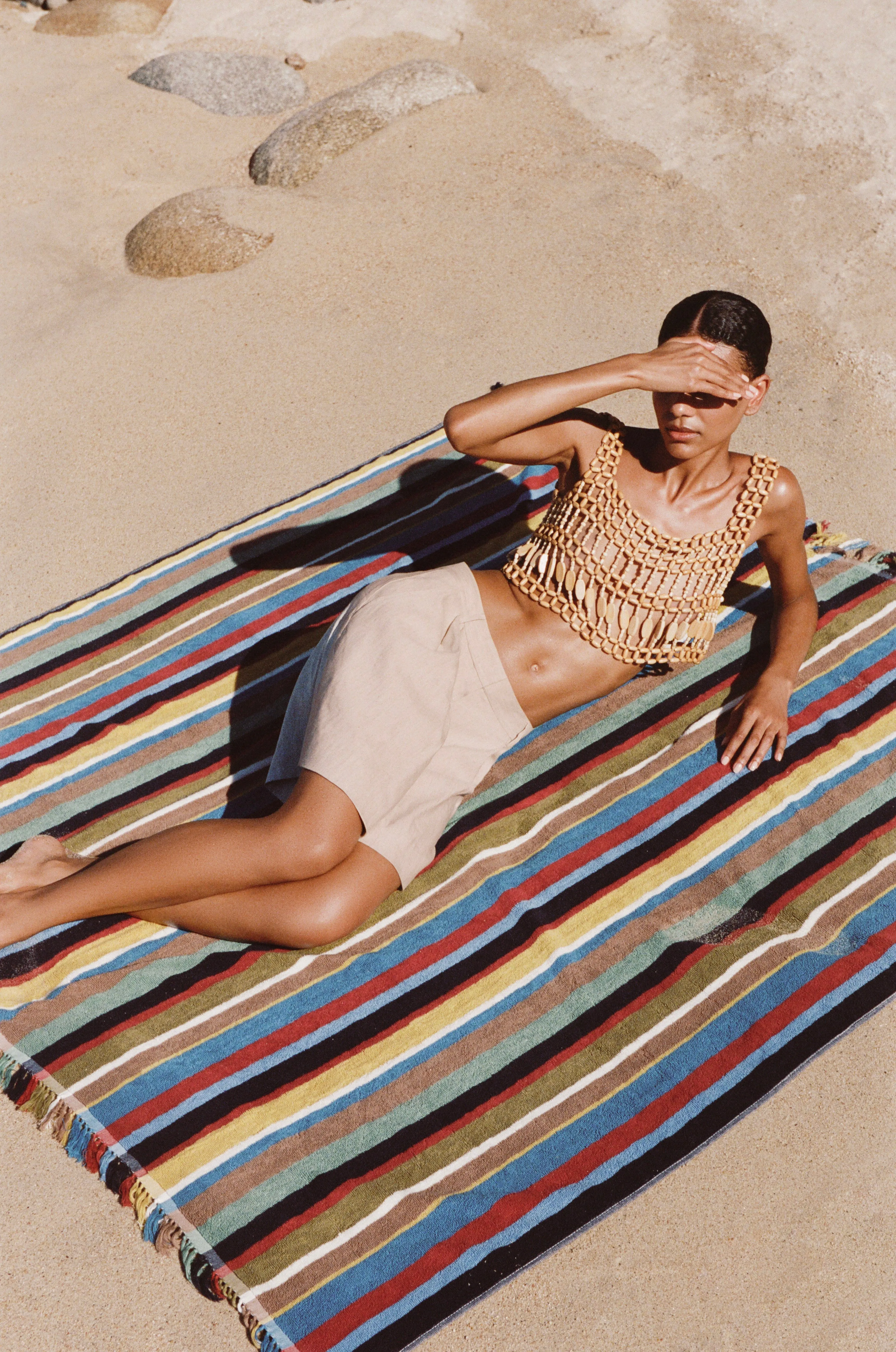 STAUD x BUSINESS & PLEASURE CO. BEACH BLANKET | MARKET STRIPE sold by STAUD product image thumbnail 2