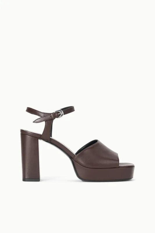 JODIE PLATFORM HEEL | ESPRESSO sold by STAUD
