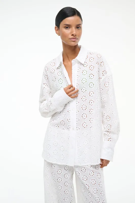COLTON TOP | WHITE EYELET sold by STAUD