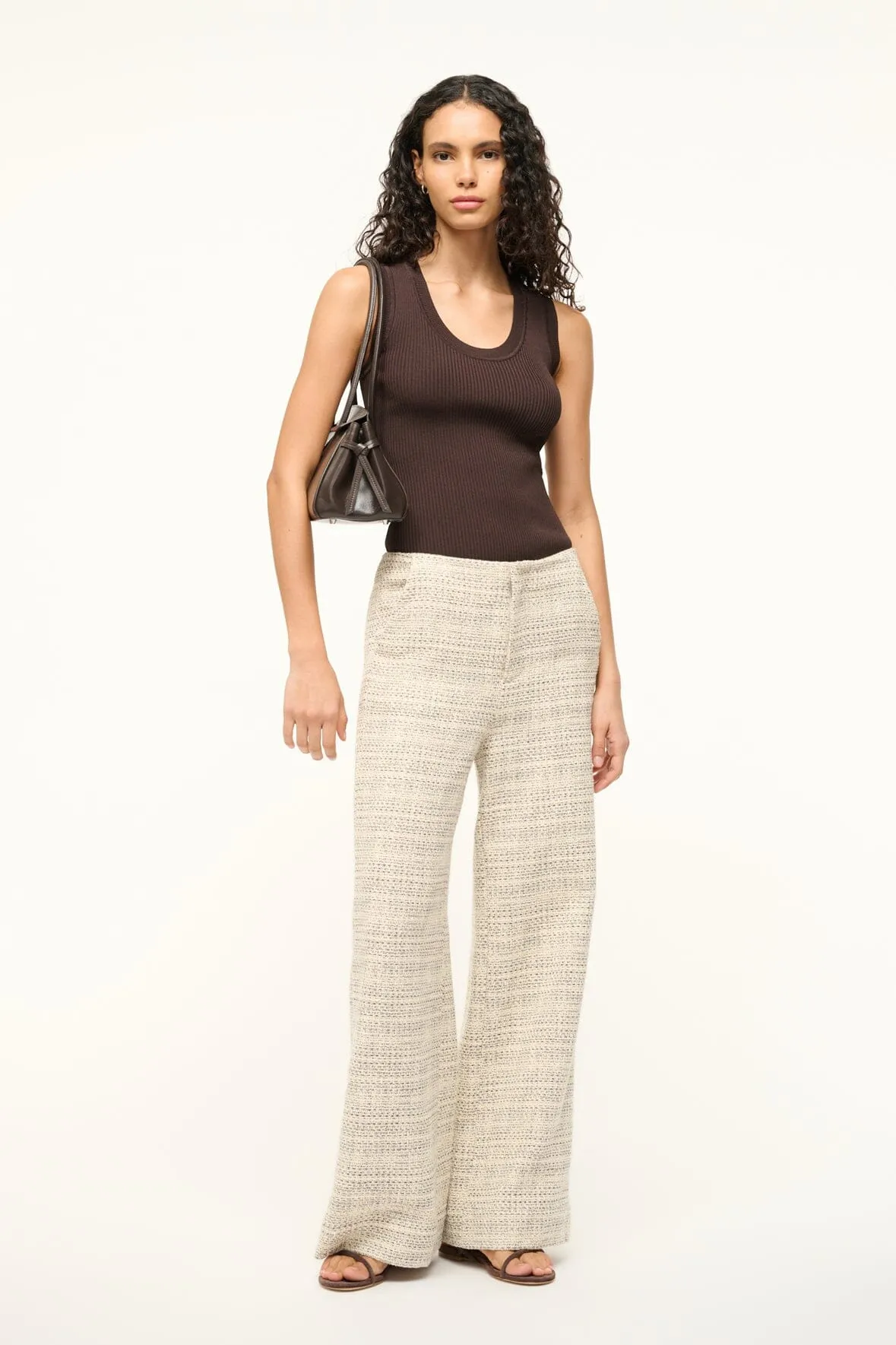 LILIA PANT | IVORY MULTI sold by STAUD