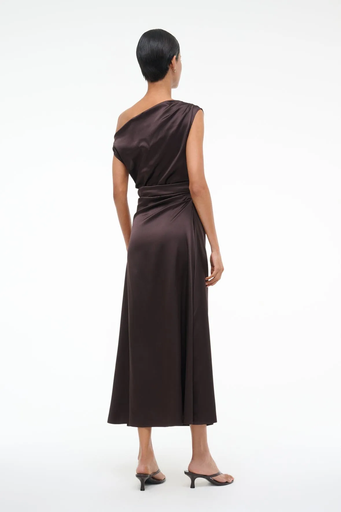 PHARE SILK DRESS | EARTH sold by STAUD product image thumbnail 5