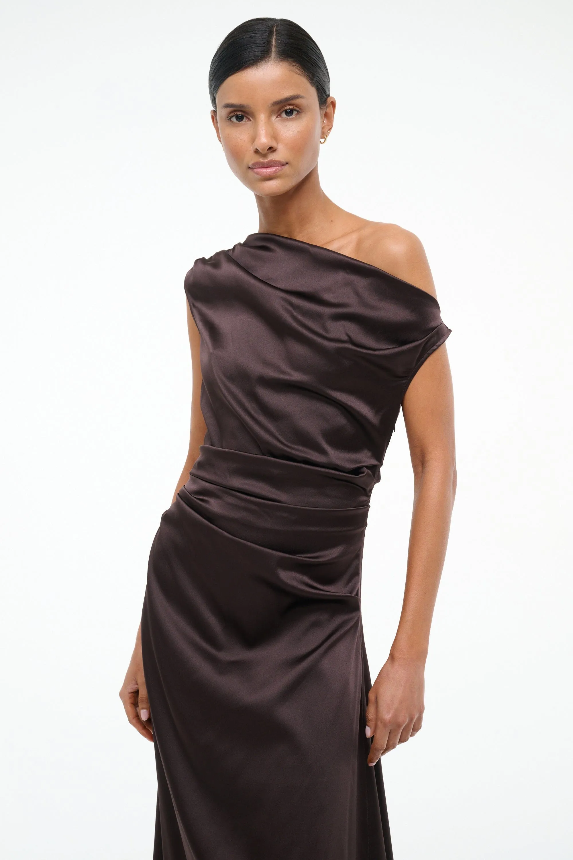 PHARE SILK DRESS | EARTH sold by STAUD product image thumbnail 4