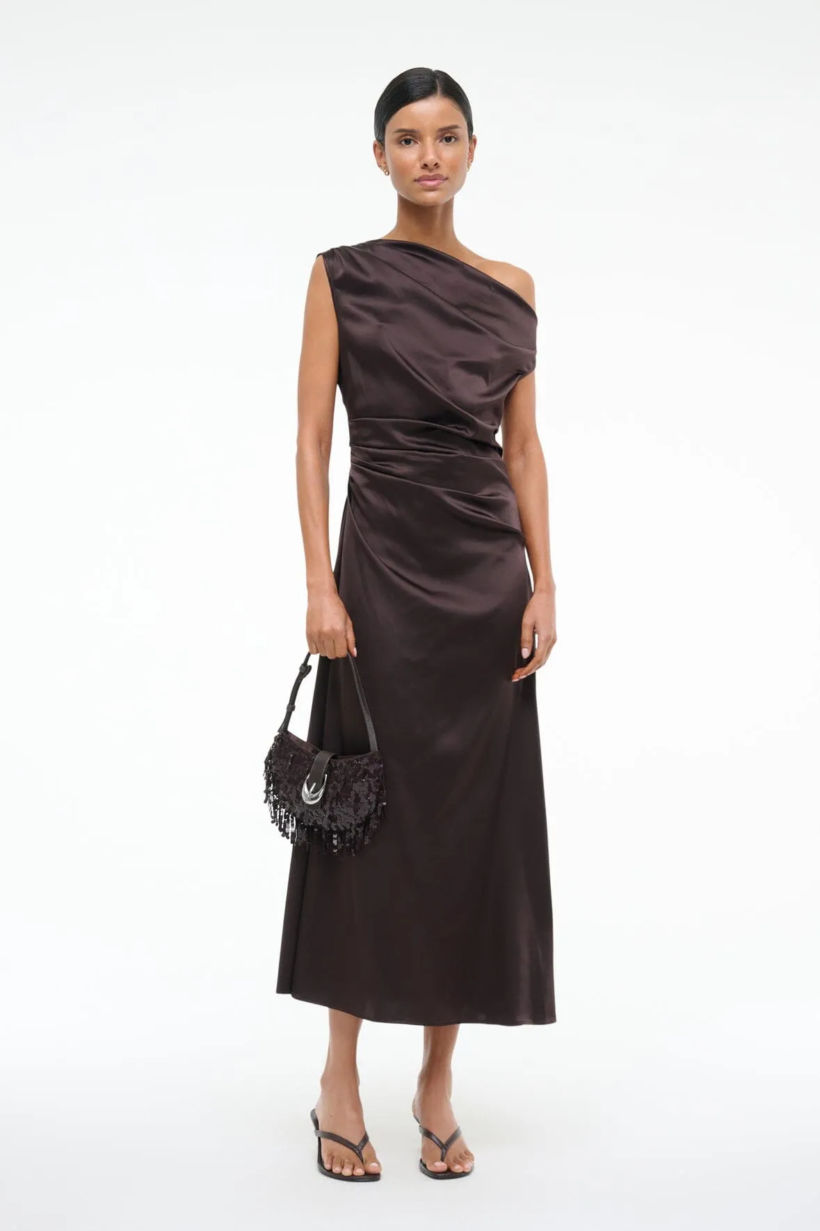 PHARE SILK DRESS | EARTH sold by STAUD product image thumbnail 2