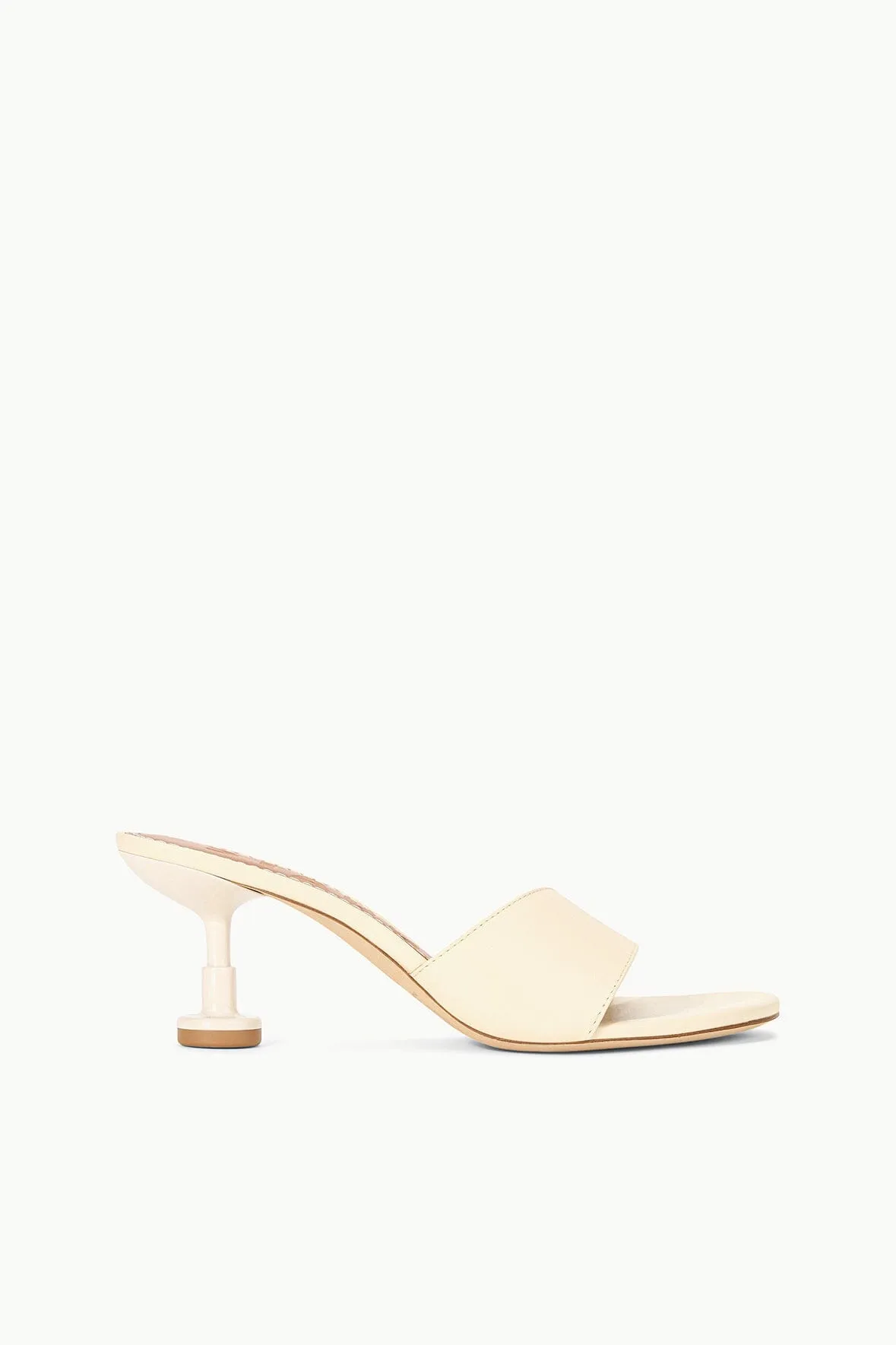 GARDENER KITTEN HEEL | CREAM sold by STAUD