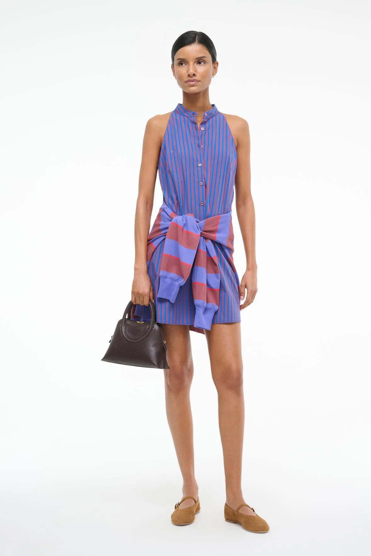 SHIRLEY MINI DRESS | ATLAS STRIPE sold by STAUD