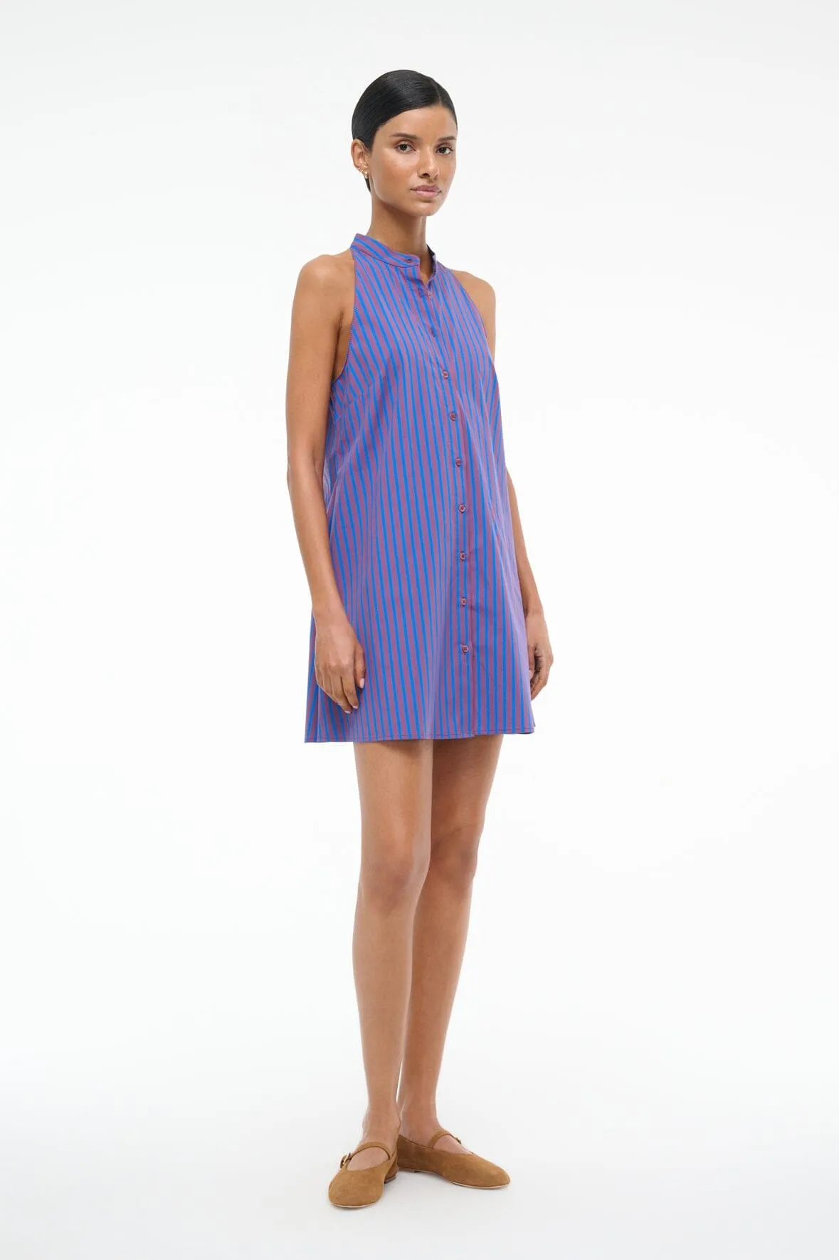 SHIRLEY MINI DRESS | ATLAS STRIPE sold by STAUD product image thumbnail 3