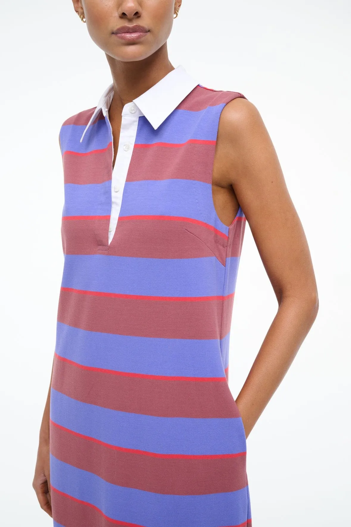 JULIUS DRESS | ATLAS RUGBY STRIPE sold by STAUD product image thumbnail 3