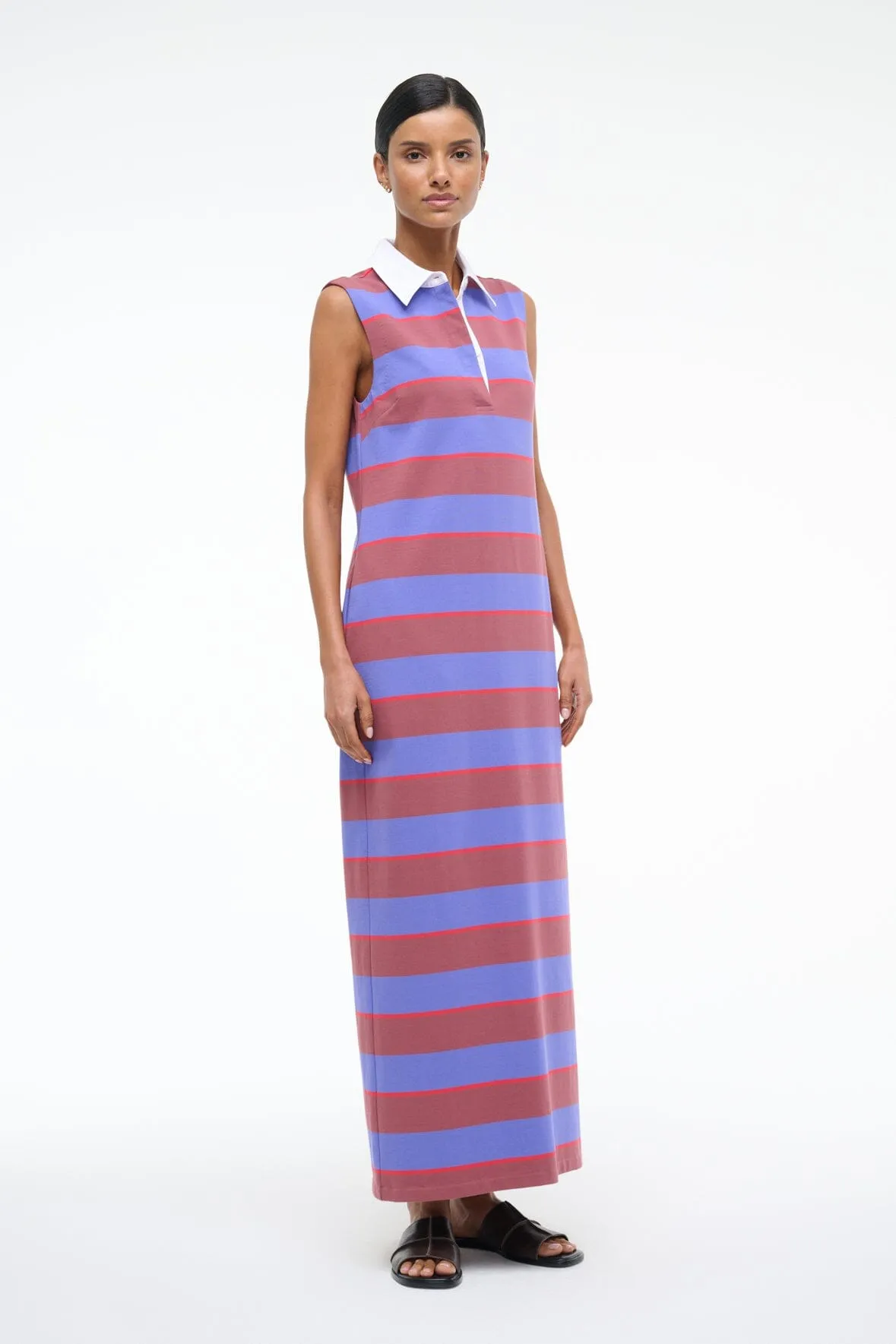 JULIUS DRESS | ATLAS RUGBY STRIPE sold by STAUD product image thumbnail 4