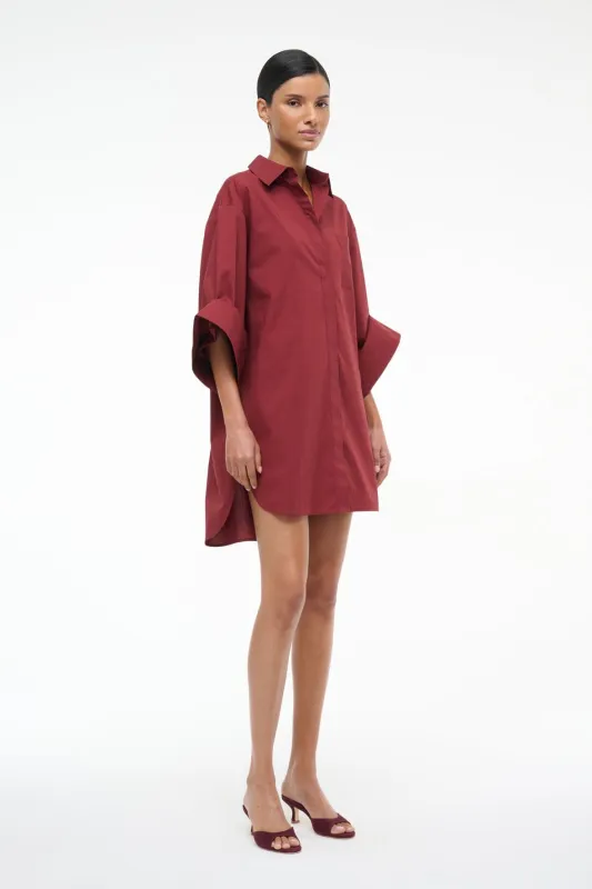 NICO DRESS | SANGRIA sold by STAUD