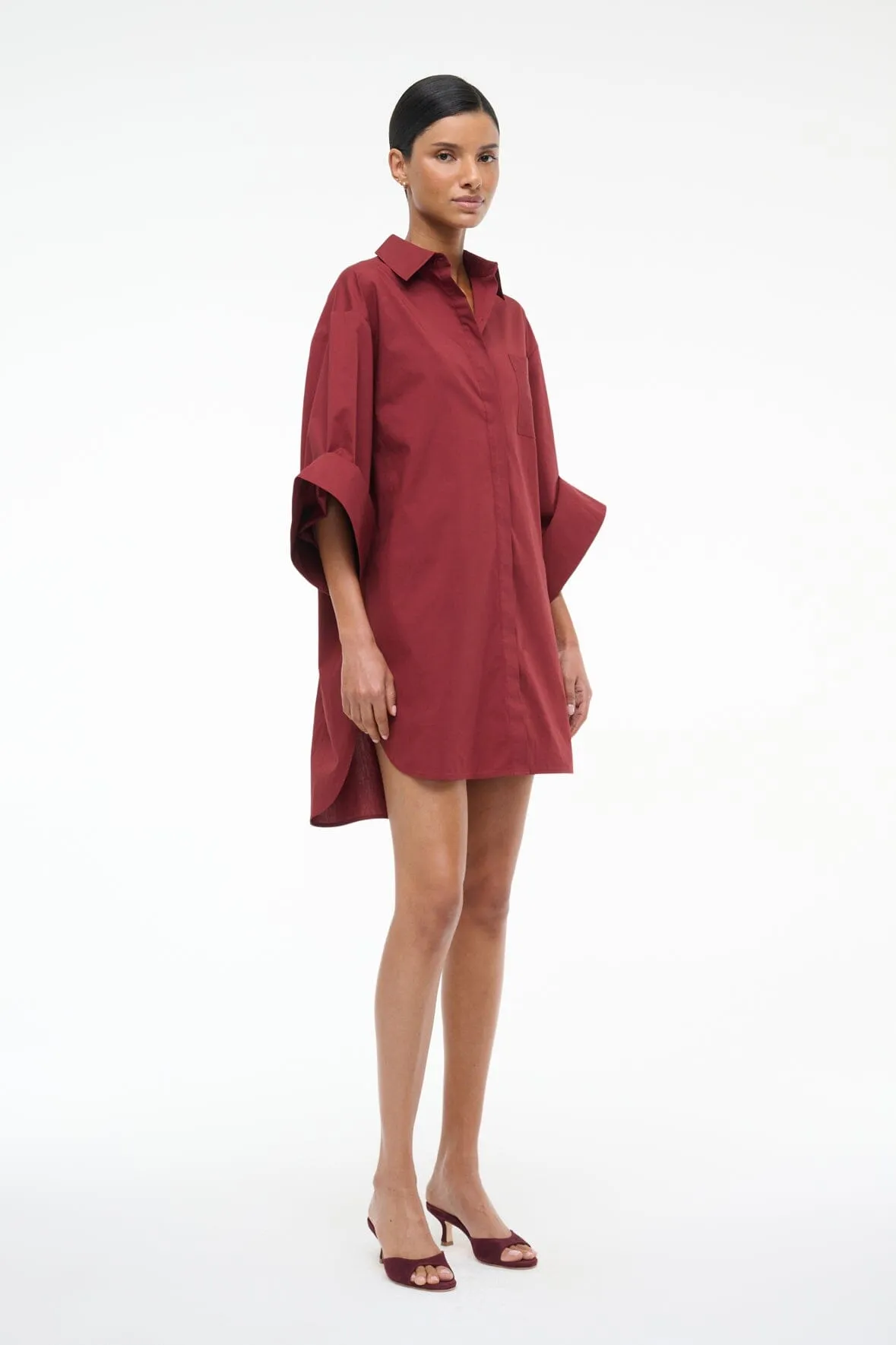 NICO DRESS | SANGRIA sold by STAUD