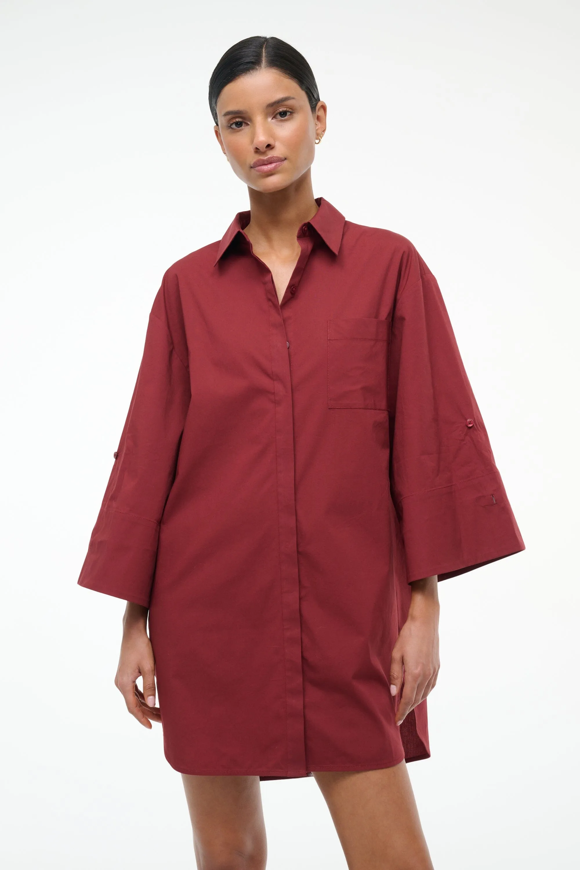 NICO DRESS | SANGRIA sold by STAUD product image thumbnail 5