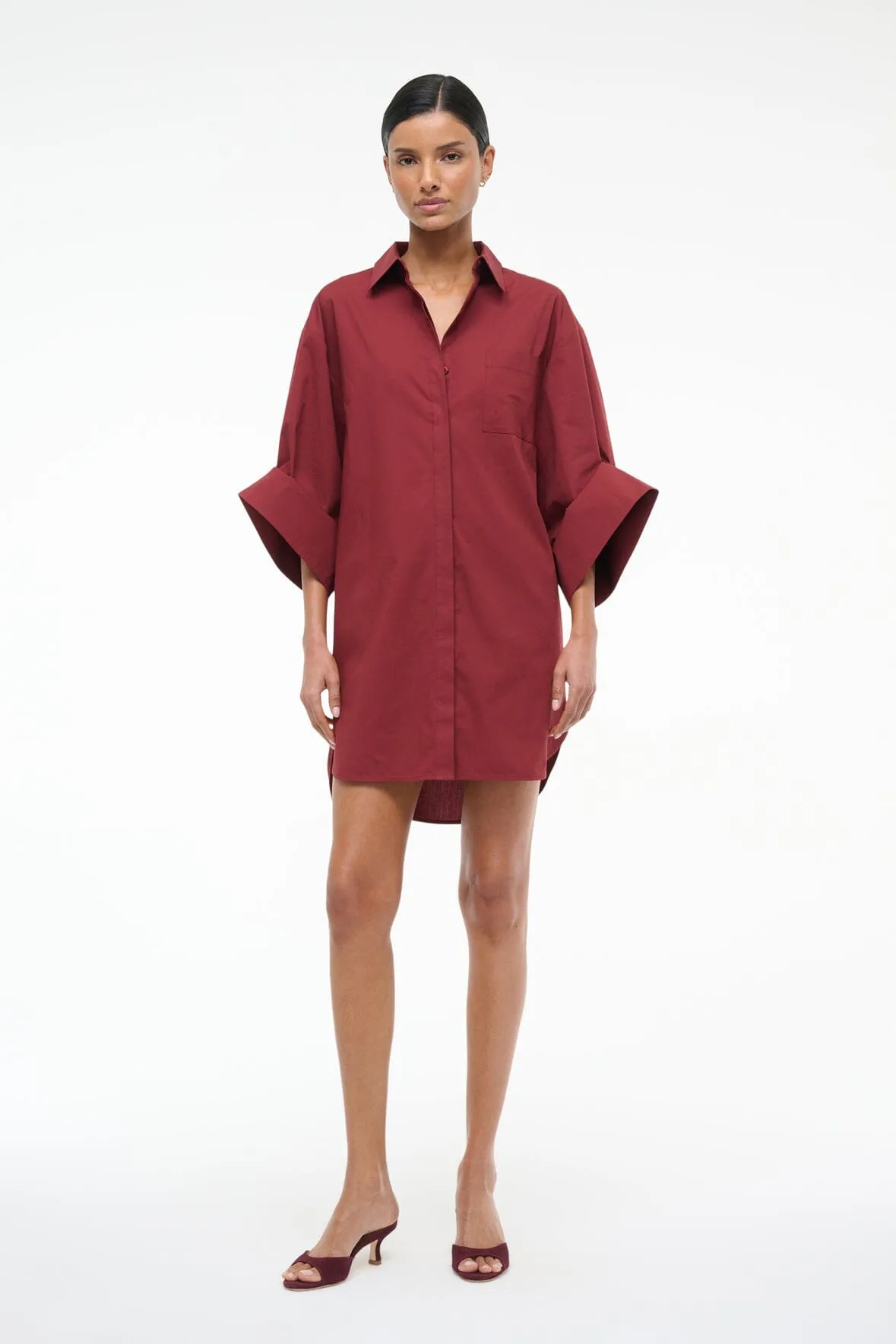 NICO DRESS | SANGRIA sold by STAUD product image thumbnail 3