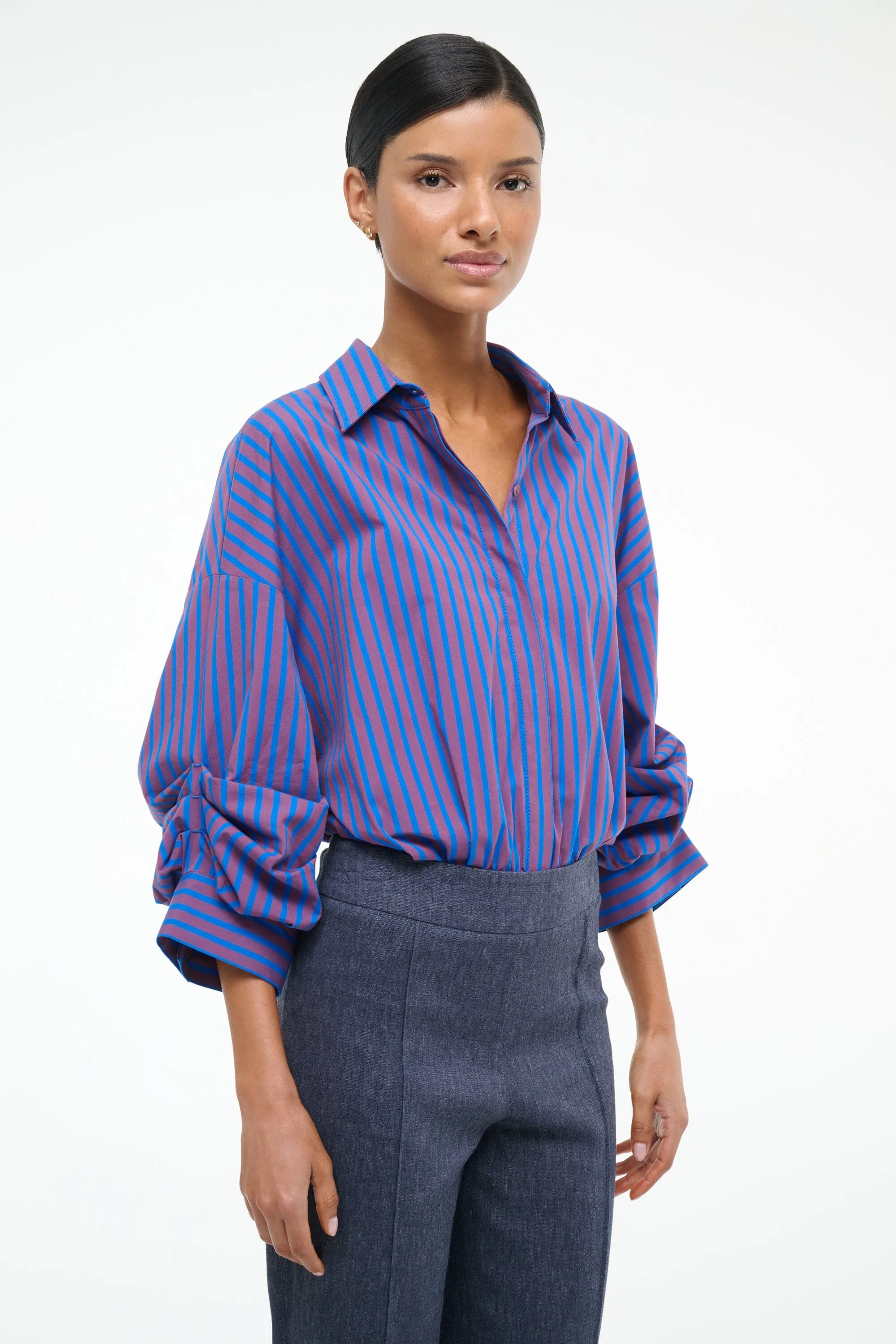 TRAVERSE BODYSUIT | ATLAS STRIPE sold by STAUD product image thumbnail 4