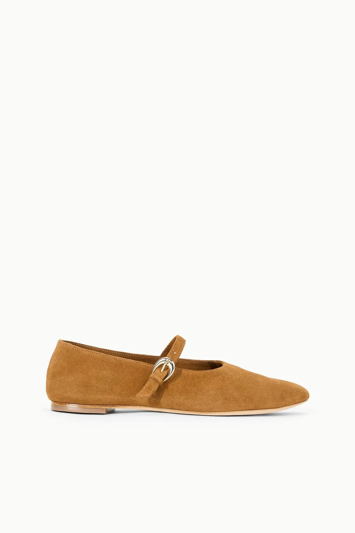 ALBA MARY JANE BALLET FLAT | TAN sold by STAUD