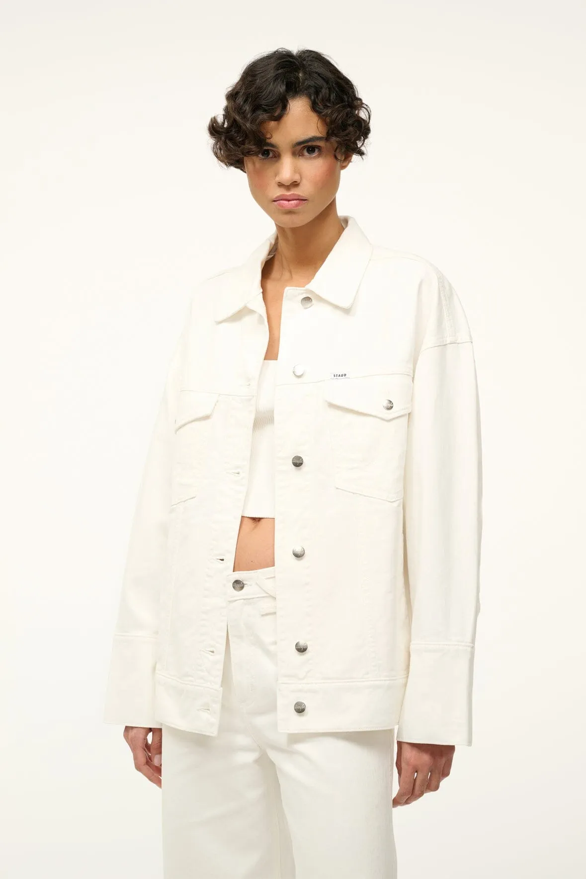 CUSTOM STAUD x C.BONZ THE BIGGEST JEAN JACKET | WHITE sold by STAUD product image thumbnail 3