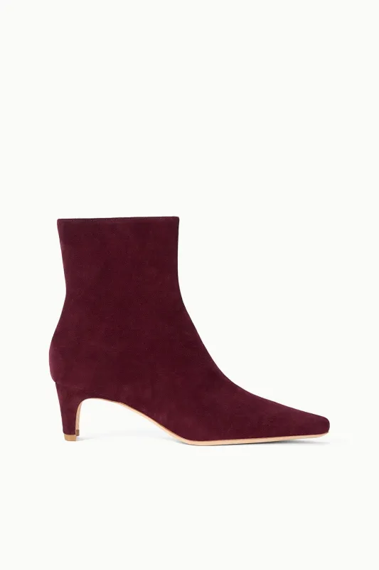 WALLY ANKLE BOOT | SYRAH SUEDE sold by STAUD