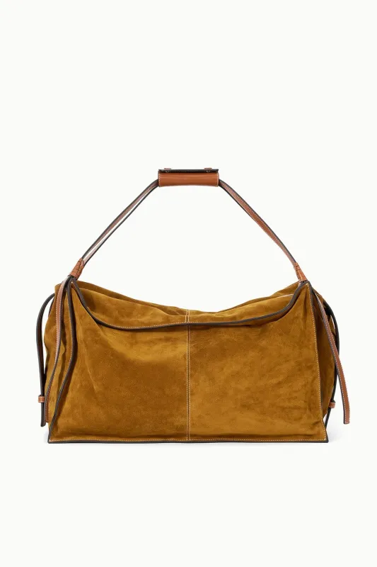 LARGE HAROLD BAG | TAN SUEDE sold by STAUD