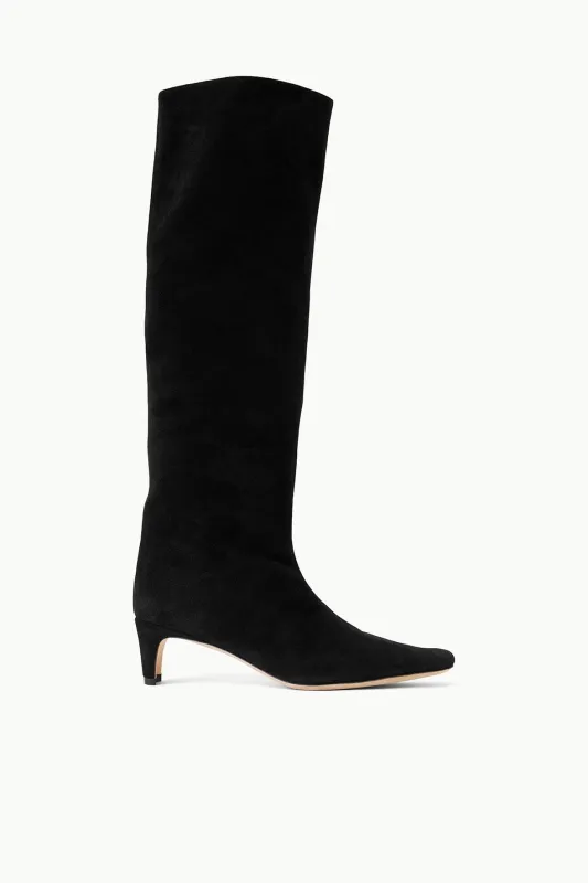 WALLY BOOT | BLACK SUEDE sold by STAUD