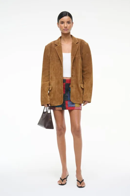 NATALIE SUEDE JACKET | TAN sold by STAUD
