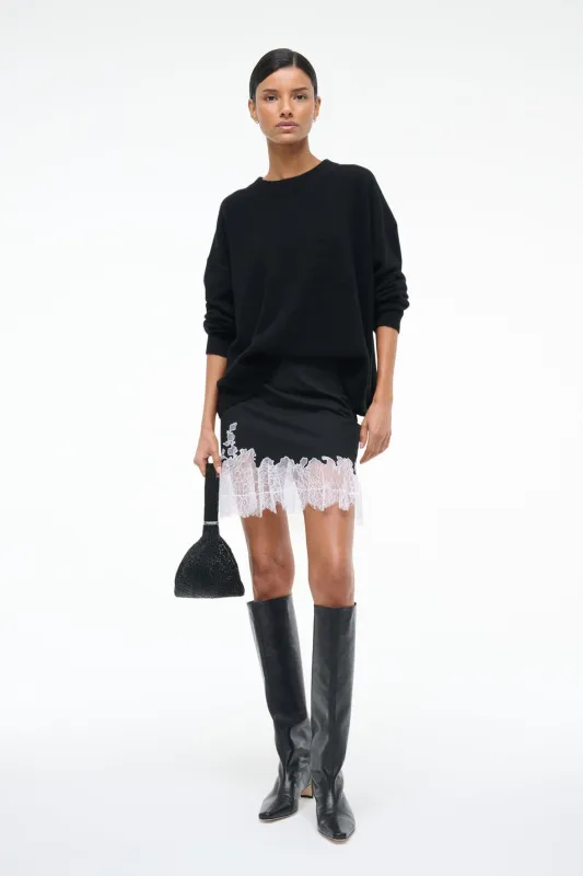 NADIA MINI SKIRT | BLACK sold by STAUD