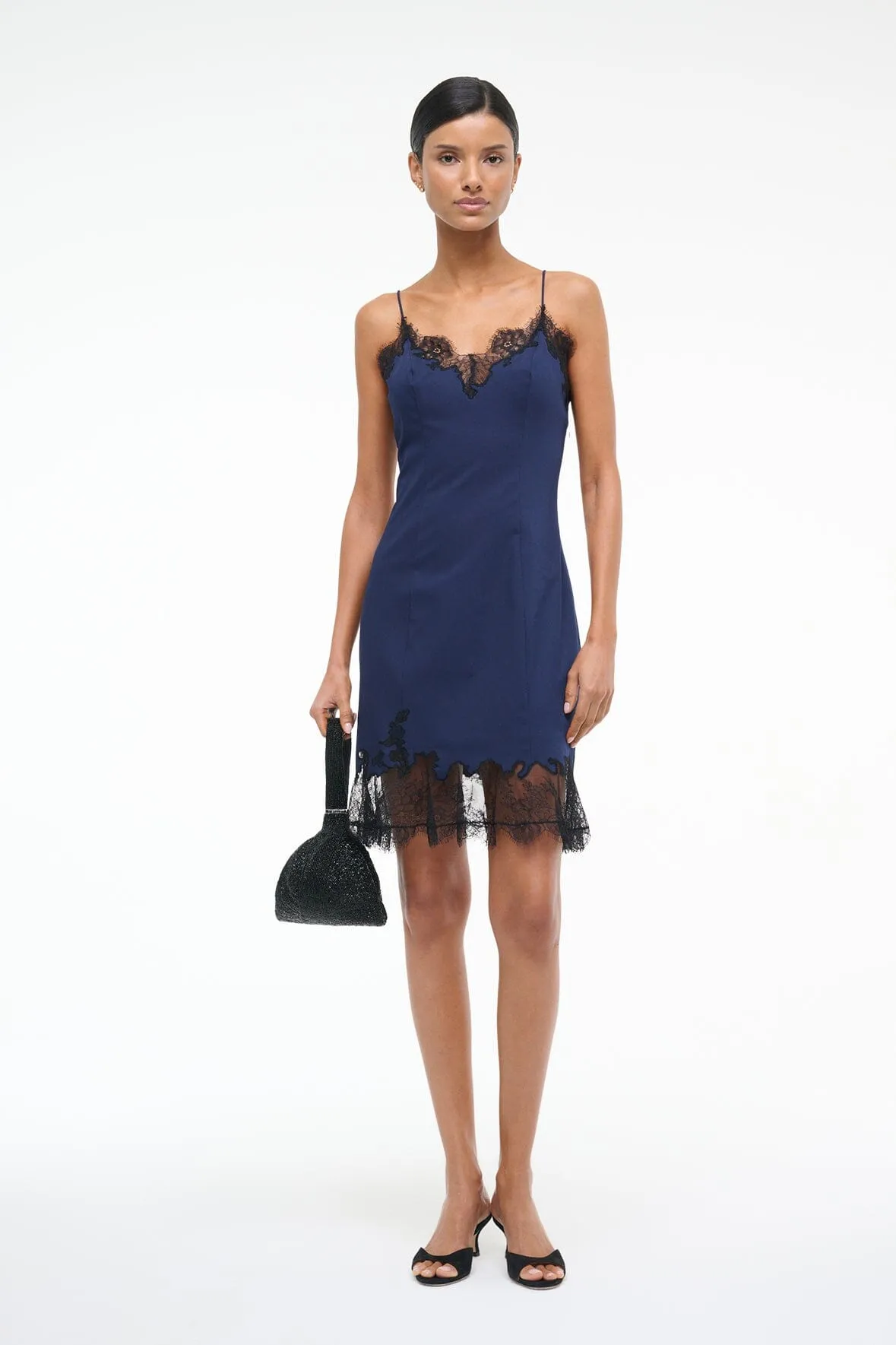 NADIA MINI DRESS | NAVY sold by STAUD product image thumbnail 5