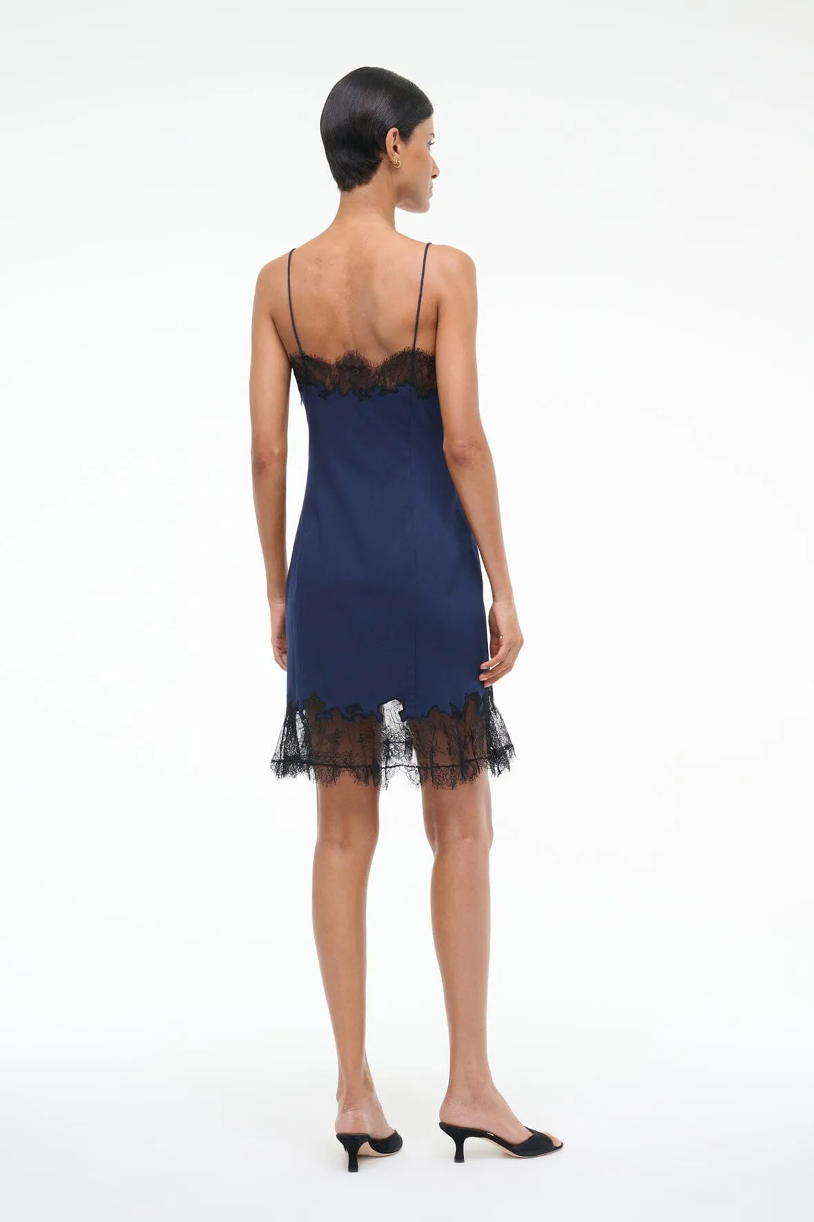 NADIA MINI DRESS | NAVY sold by STAUD product image thumbnail 3