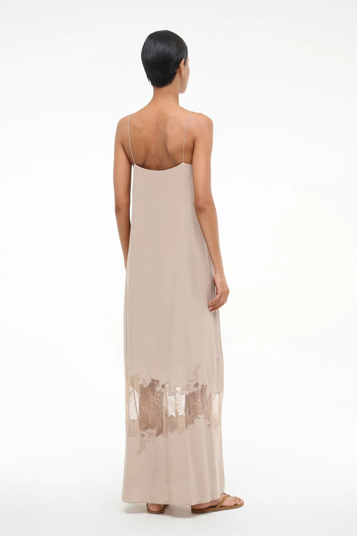 DELFINA SILK DRESS | DUNE sold by STAUD product image thumbnail 3