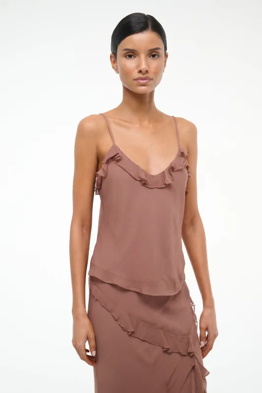 SELENA TOP | MOCHA sold by STAUD