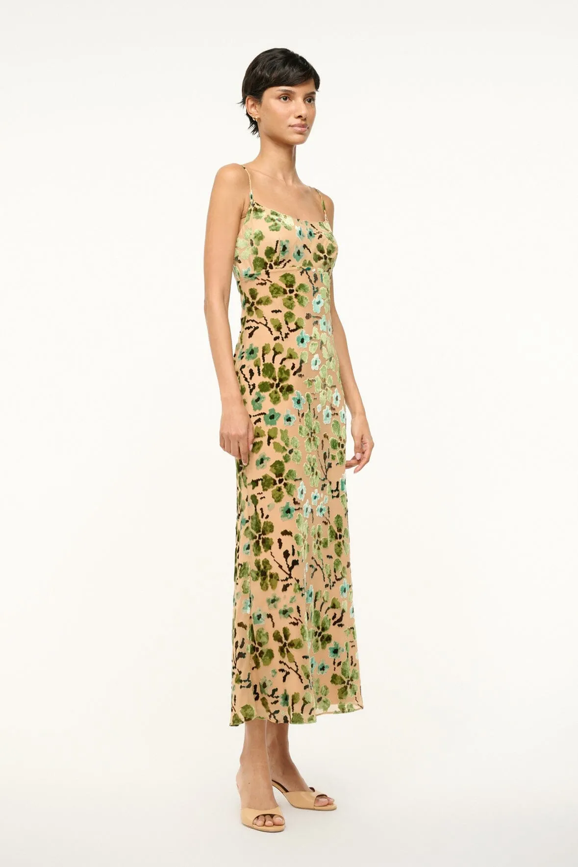 DIANNA DRESS | MOSS FLORAL TAPESTRY sold by STAUD product image thumbnail 2