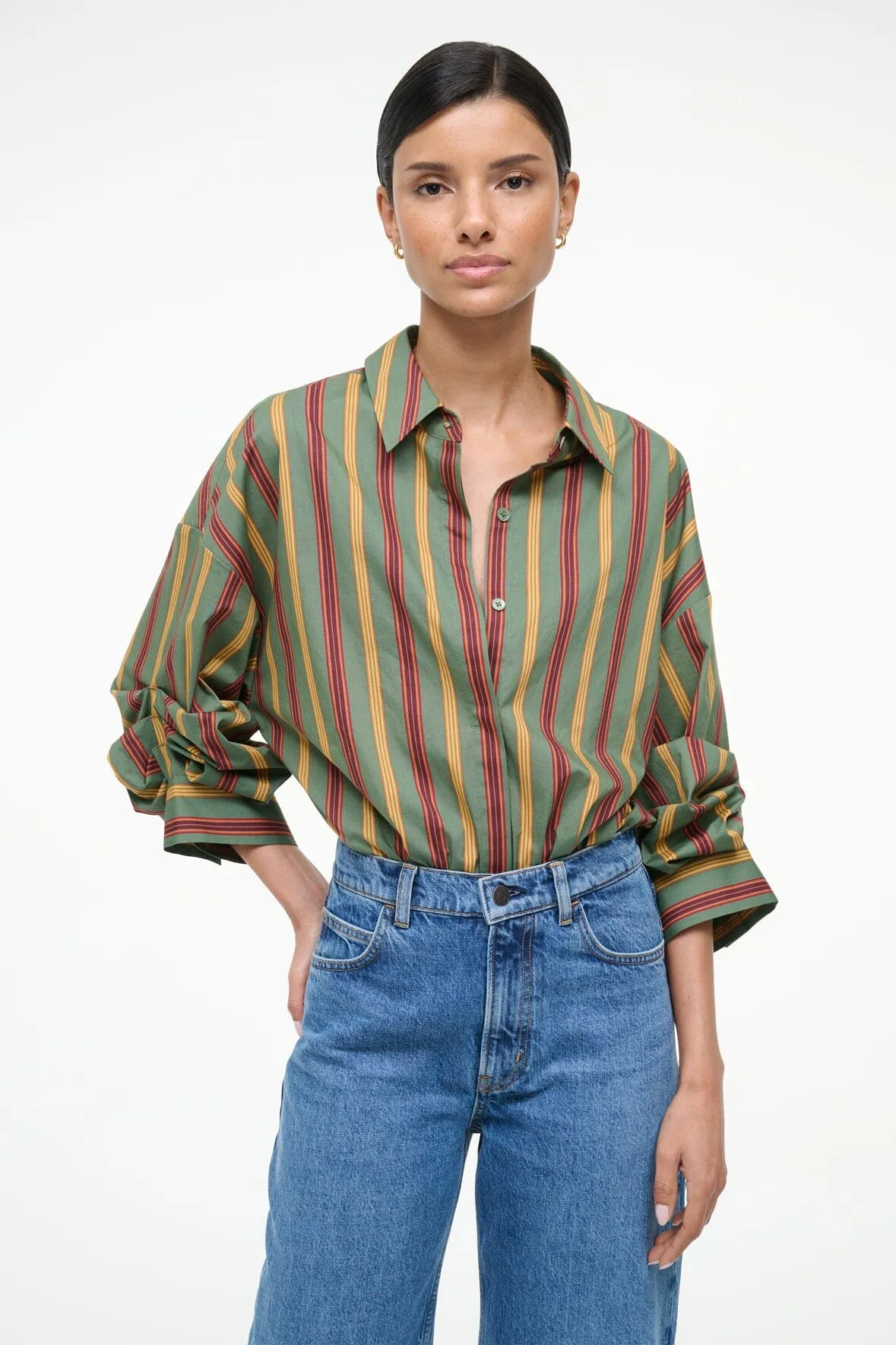 TRAVERSE BODYSUIT | TRAILBLAZER STRIPE sold by STAUD