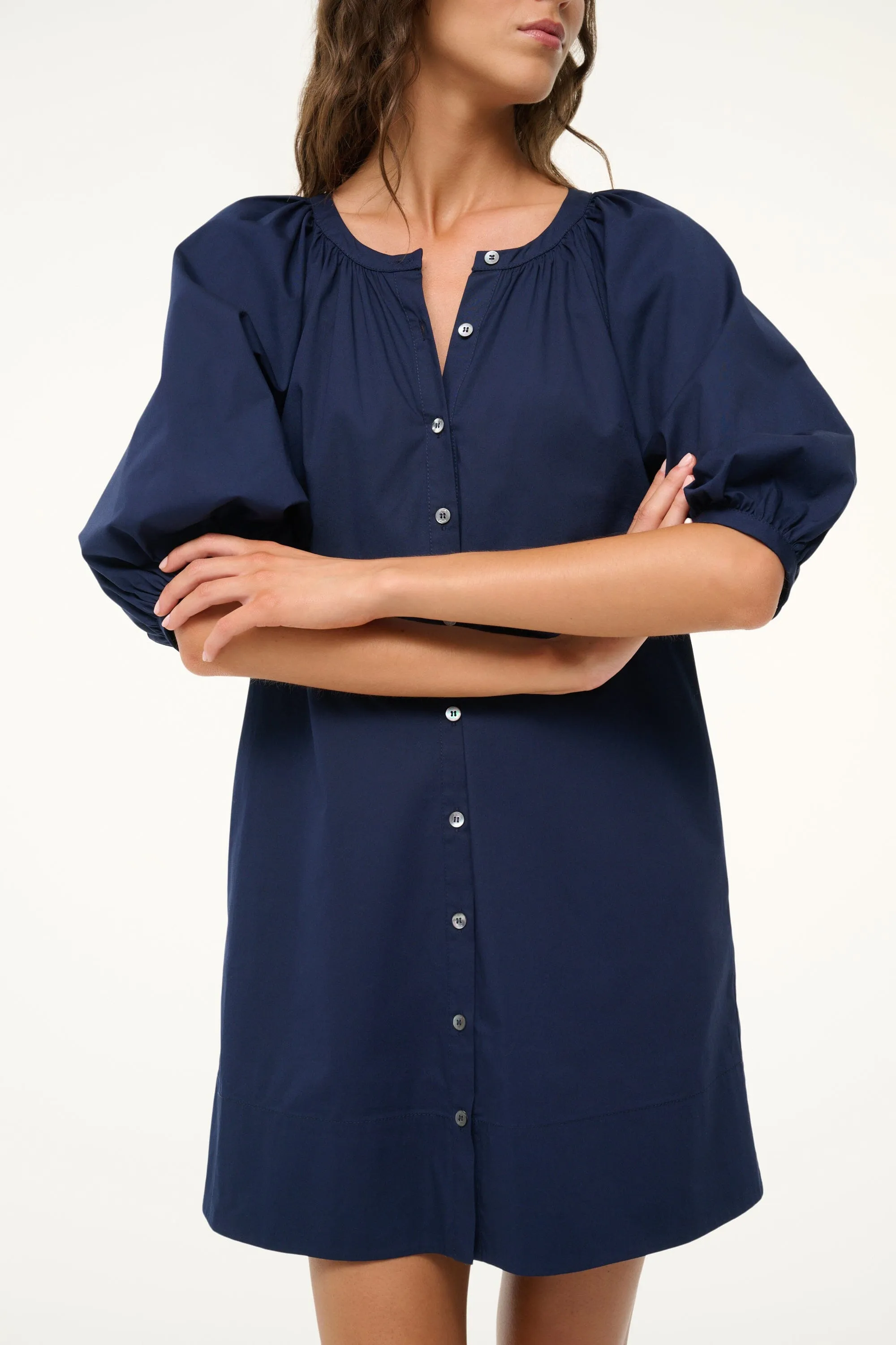 MINI VINCENT DRESS | NAVY sold by STAUD product image thumbnail 5