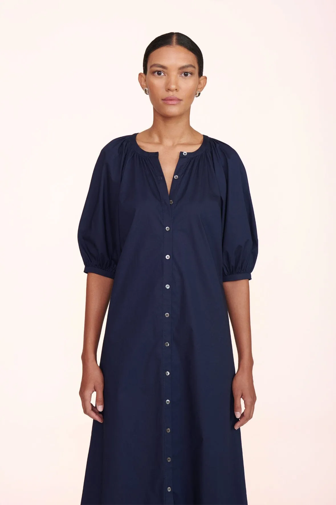 VINCENT DRESS | NAVY sold by STAUD product image thumbnail 4