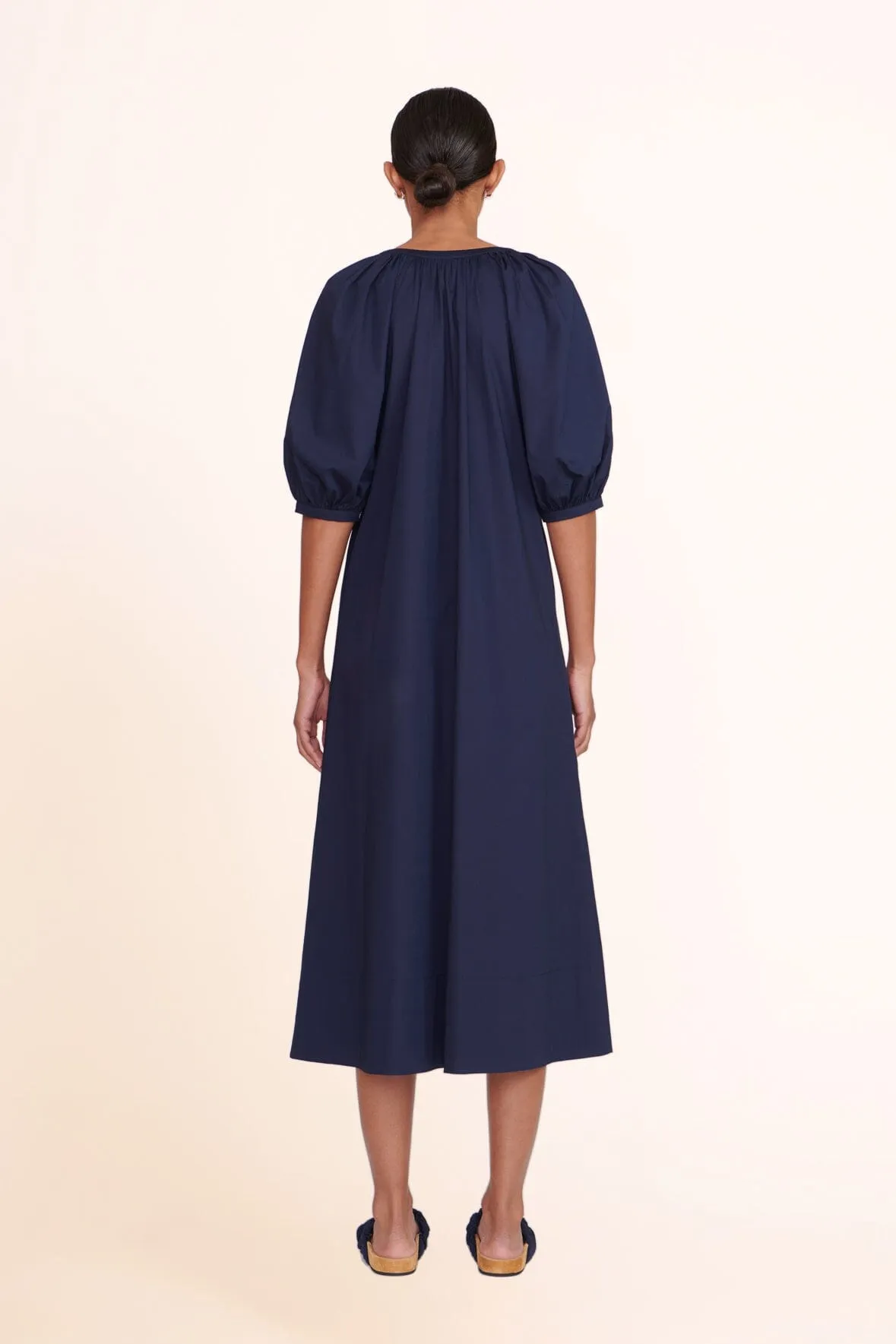 VINCENT DRESS | NAVY sold by STAUD product image thumbnail 3