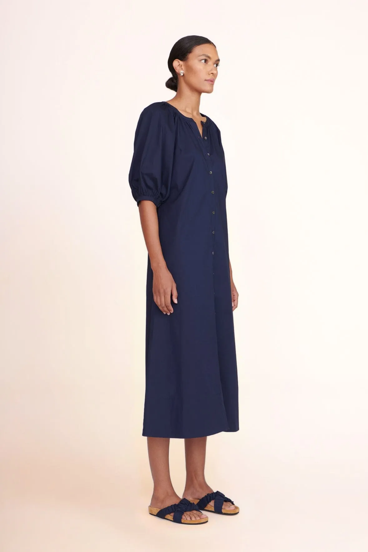 VINCENT DRESS | NAVY sold by STAUD product image thumbnail 2
