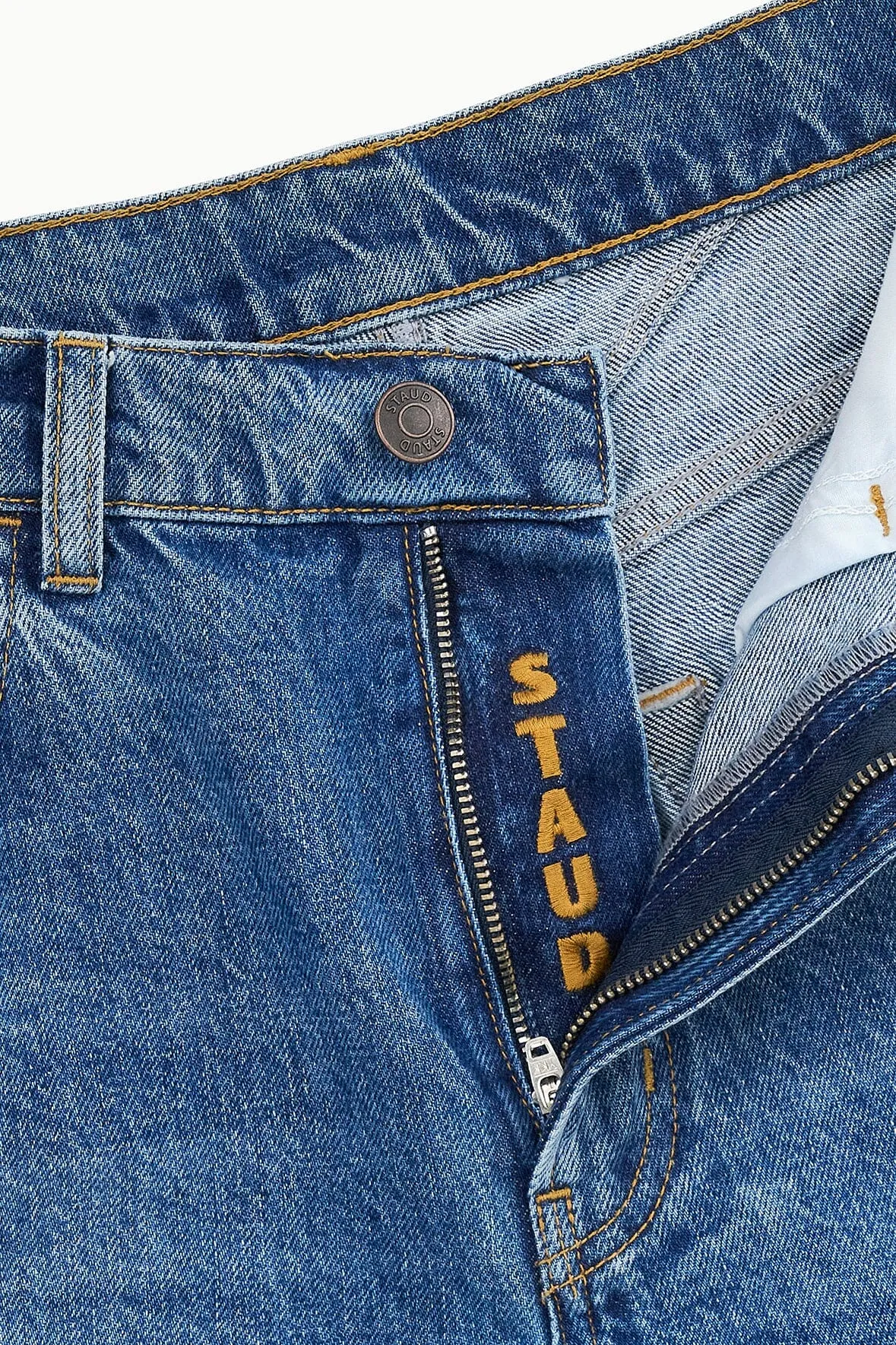 LEO HIGH RISE JEAN | VINTAGE WASH sold by STAUD product image thumbnail 5