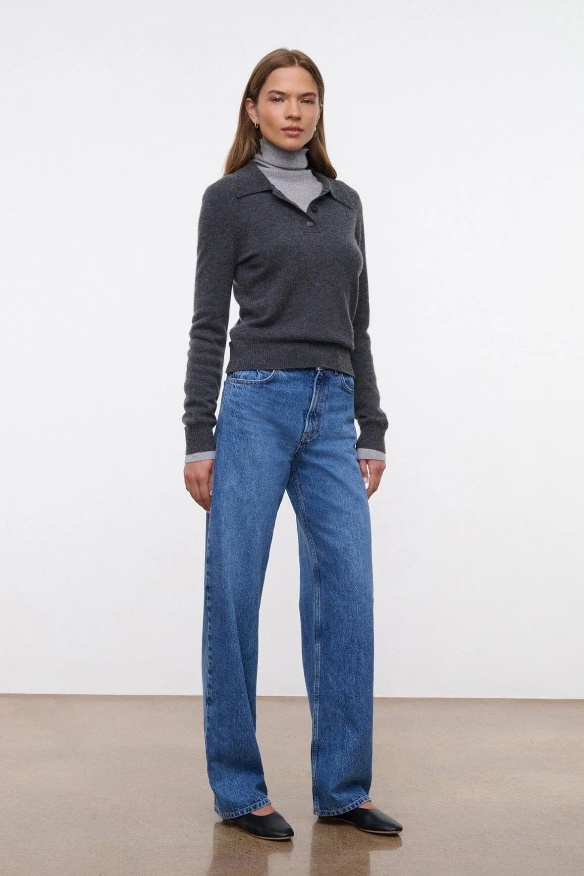 LEO HIGH RISE JEAN | VINTAGE WASH sold by STAUD product image thumbnail 2