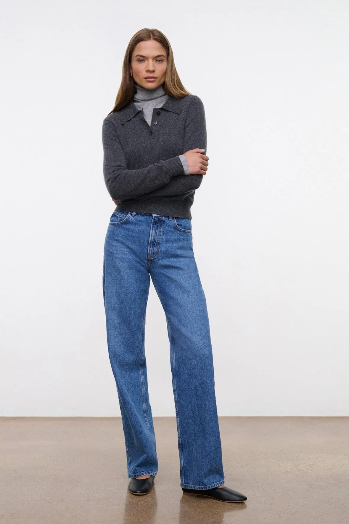 LEO HIGH RISE JEAN | VINTAGE WASH sold by STAUD