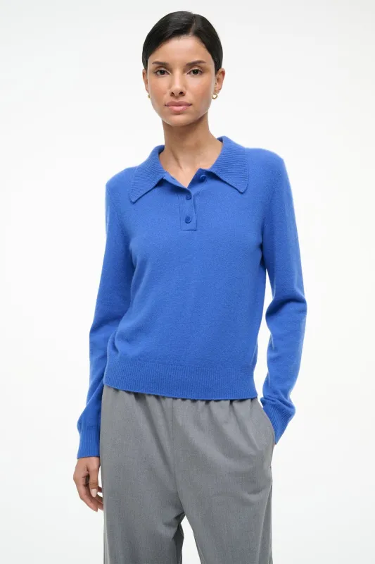 GEMMA CASHMERE SWEATER | SAPPHIRE sold by STAUD