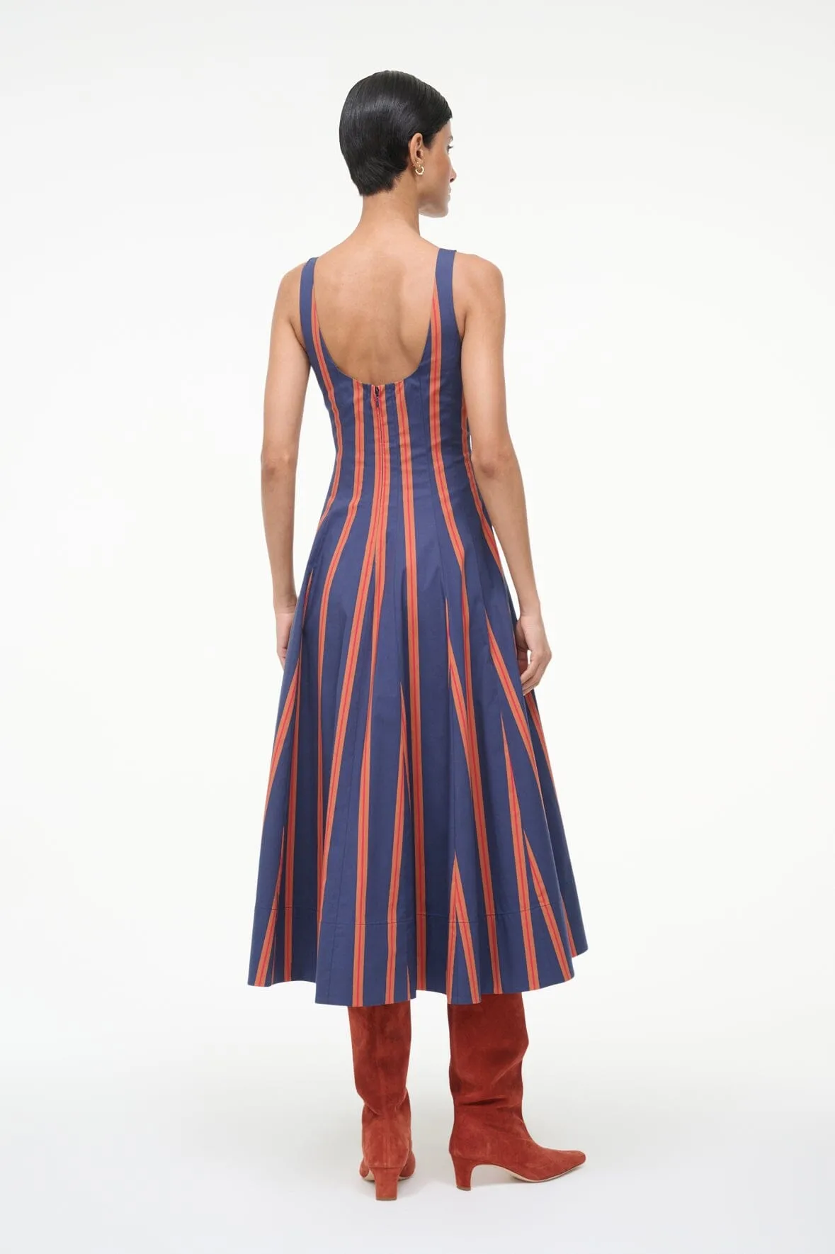 WELLS DRESS | RAILROAD STRIPE sold by STAUD product image thumbnail 3