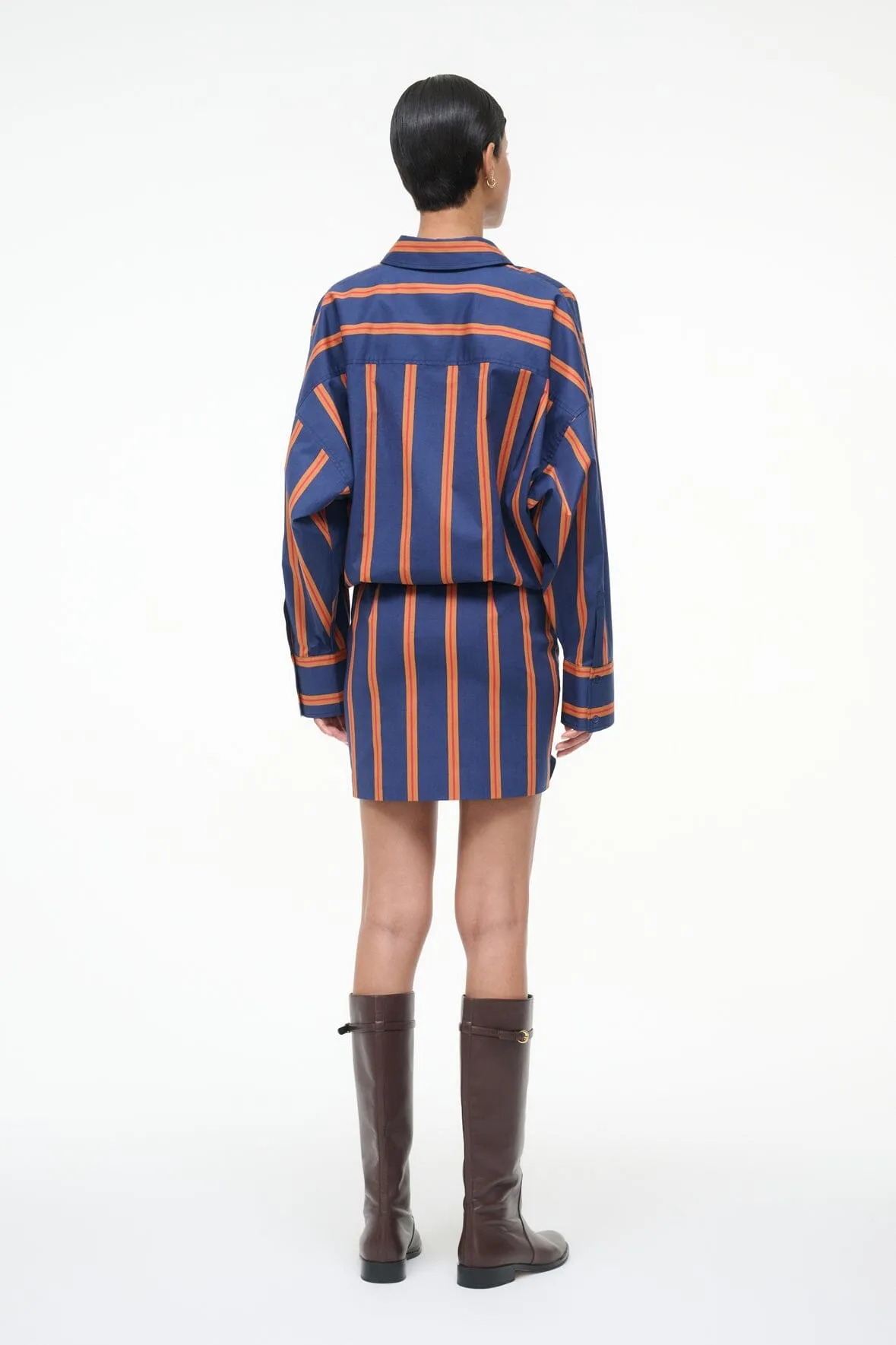 CYNTHIA DRESS | RAILROAD STRIPE sold by STAUD product image thumbnail 3